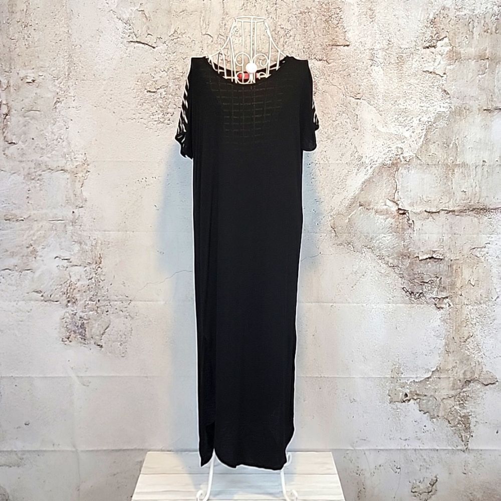 Cinyi Tao casual maxi dress in black Women's Size S